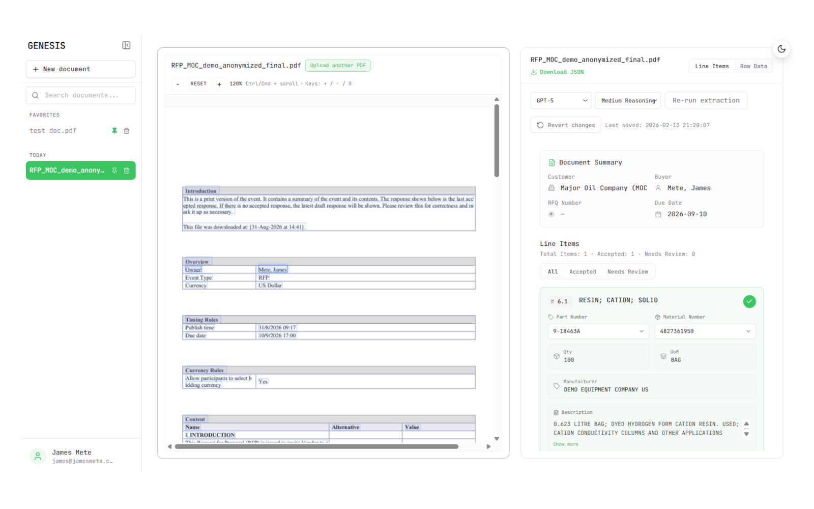 AI Document Automation project preview