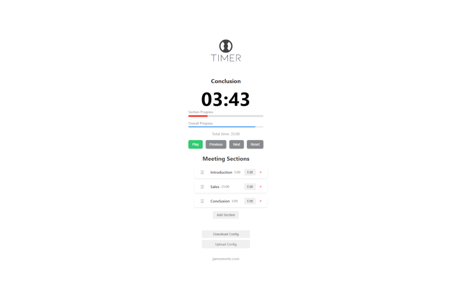 Meeting Timer App project preview