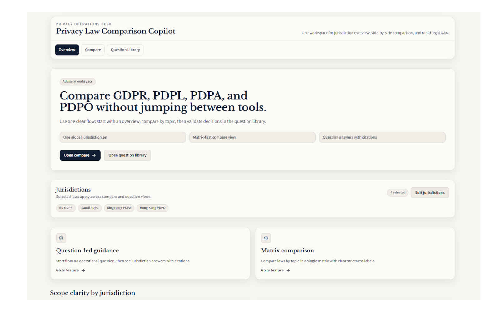 Privacy Law Comparison project preview