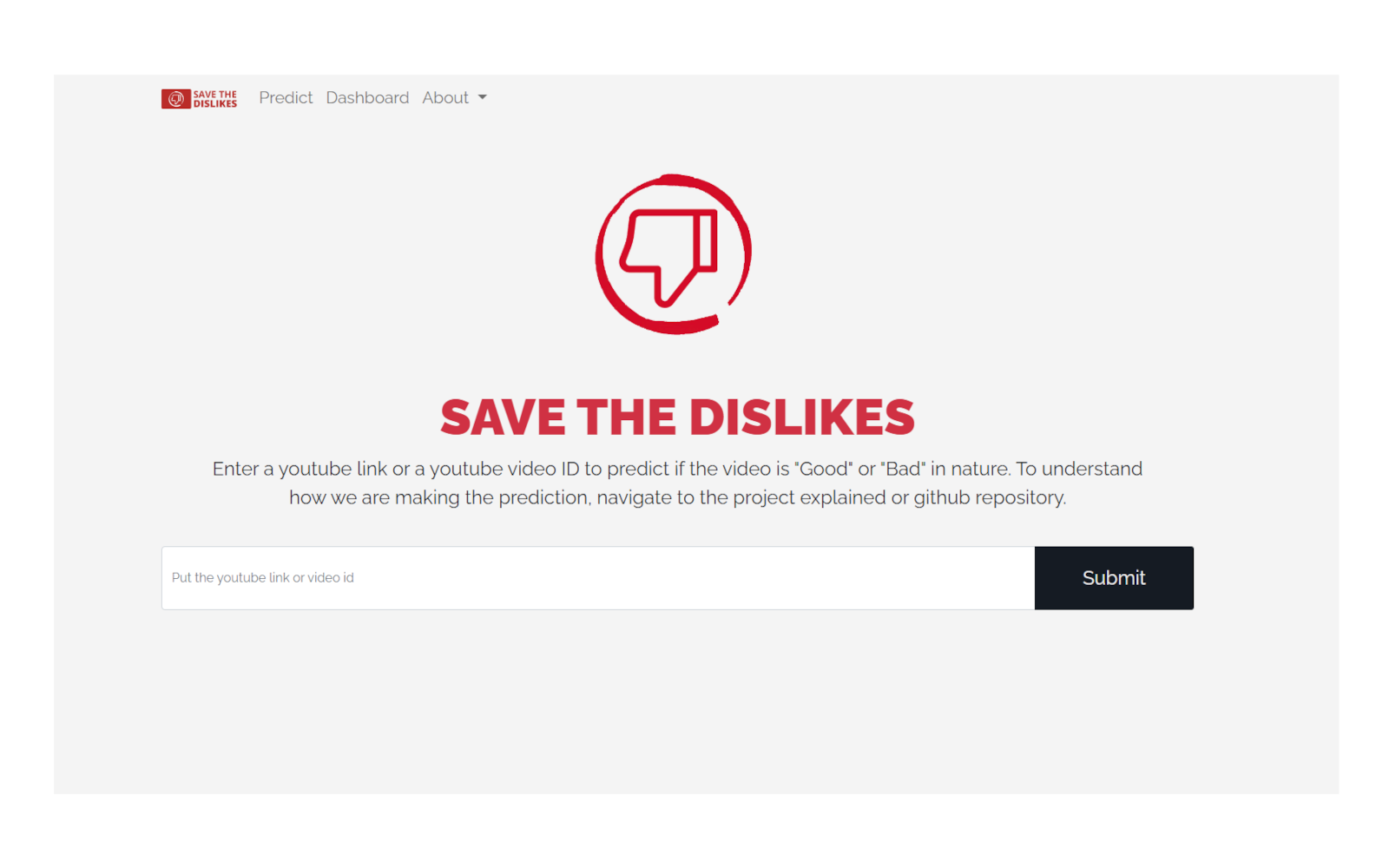 Predicting Youtube Dislikes project preview